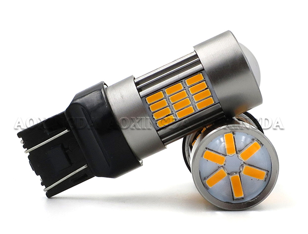 7443 4014 27W LED bulb yellow